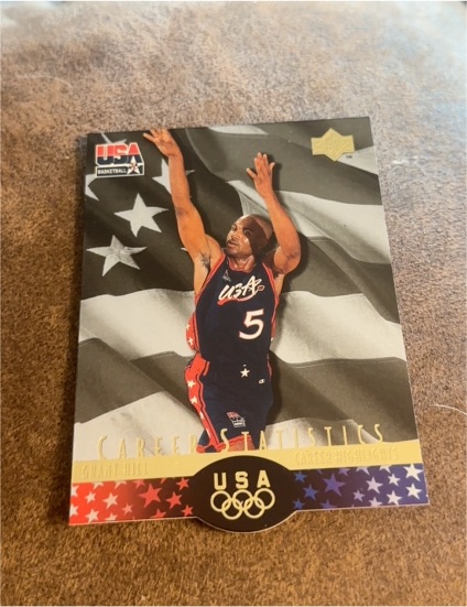 1996 Upper Deck USA #S2 Grant Hill SP Career Statistics — front