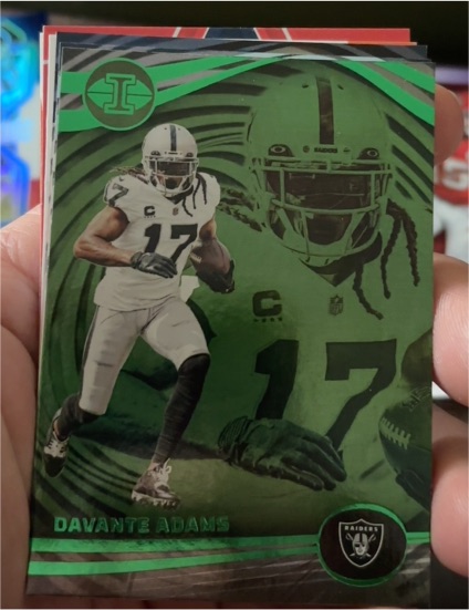 2023 Panini Illusions #57 Davante Adams Emerald — front