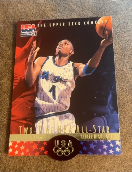 1996 Upper Deck USA Basketball #AH3 Anfernee Hardaway — front
