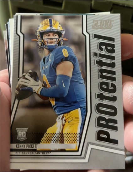 2022 Panini Score #P-KP Kenny Pickett PROtential Rookie Card — front