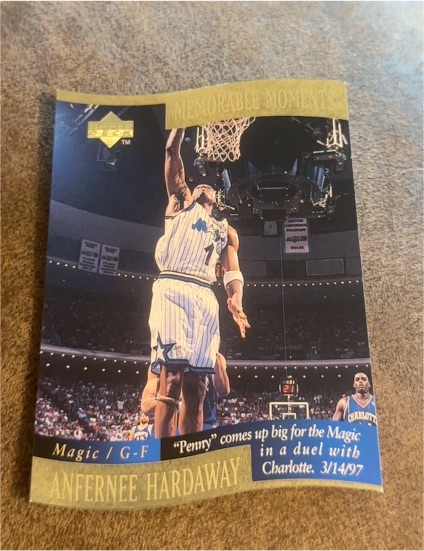 1997-98 Upper Deck Collector's Choice Memorable Moments #3 Anfernee Hardaway — front