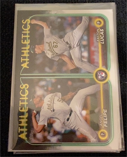 2024 Topps Update #US306 Easton Lucas / Angel Felipe Rookie Combo — front