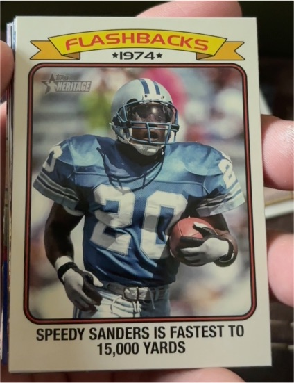 2023 Topps Composite #FF-11 Barry Sanders Heritage Flashbacks — front