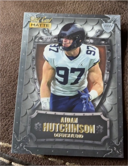 2022 Wild Card Matte Weekend Warrior #WW-2 Aidan Hutchinson — front