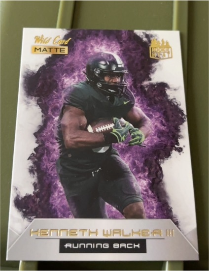 2022 Wild Card Matte Rookie Heat #RH-18 Kenneth Walker III — front