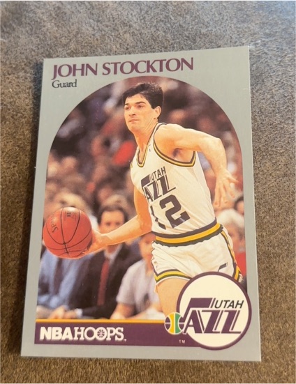 1990 NBA Hoops #294 John Stockton — front
