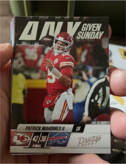 2022 Panini Prestige Any Given Sunday #11 Patrick Mahomes II — front