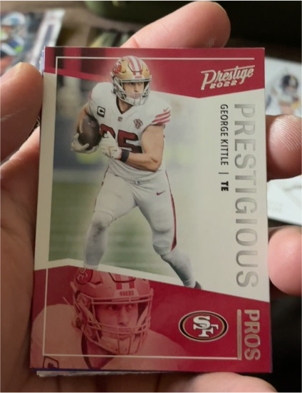 2022 Panini Prestige Prestigious Pros #PP-11 George Kittle — front