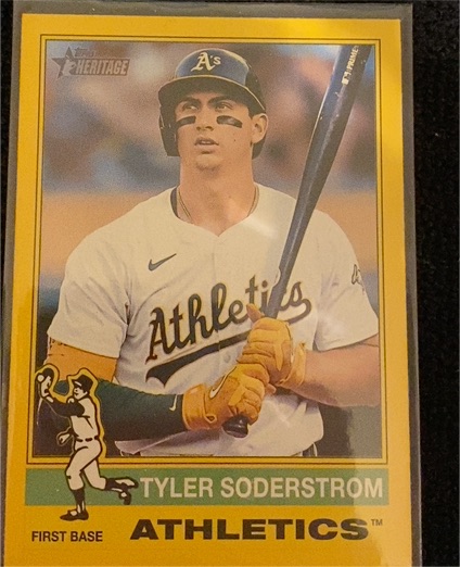 2025 Topps Heritage #84 Tyler Soderstrom — front
