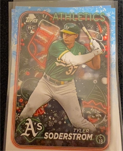 2024 Topps Holiday #H127 Tyler Soderstrom — front