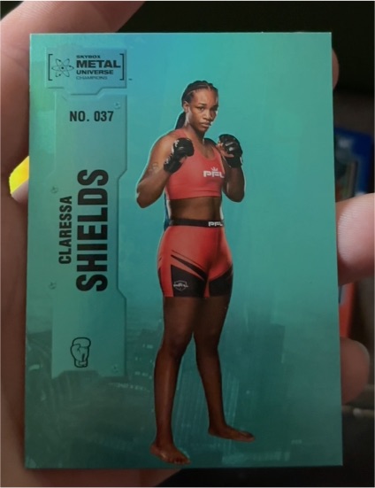 2022 Skybox Metal Universe Champions #037 Claressa Shields — front