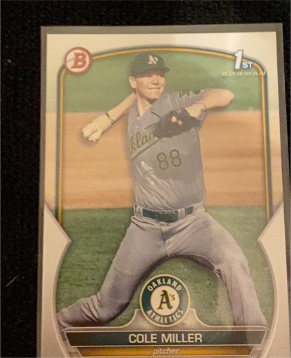 2023 Bowman Draft #BD-51 Cole Miller — front