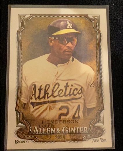 2024 Topps Allen & Ginter #256 Rickey Henderson — front