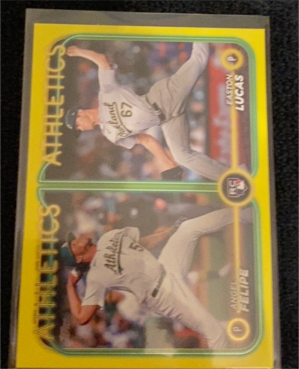 2024 Topps Update #US306 Easton Lucas / Angel Felipe — front