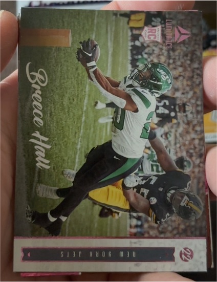 2022 Panini Chronicles Luminance Update Rookies #220 Breece Hall — front