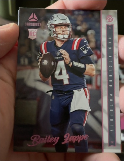 2022 Panini Chronicles #209 Bailey Zappe Luminance Update Rookies — front