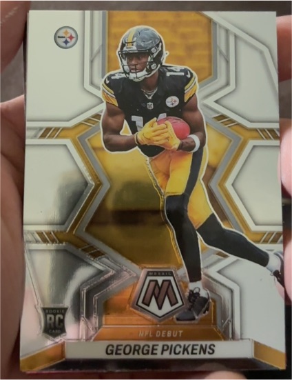 2022 Panini Mosaic #282 George Pickens NFL Debut Rookie — front