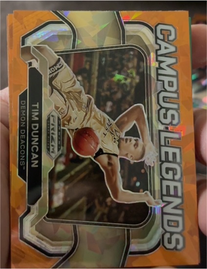 2024 Panini Prizm Draft Picks #1 Tim Duncan Campus Legends — front