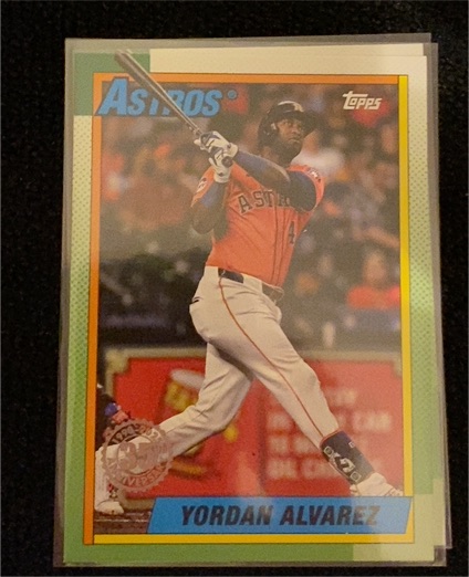 2025 Topps Series 1 - 1990 Topps Baseball Yordan Alvarez #T90-82 — front