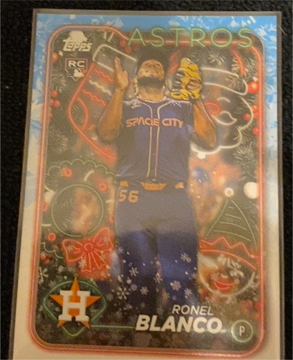 2024 Topps Holiday #H199 Ronel Blanco — front