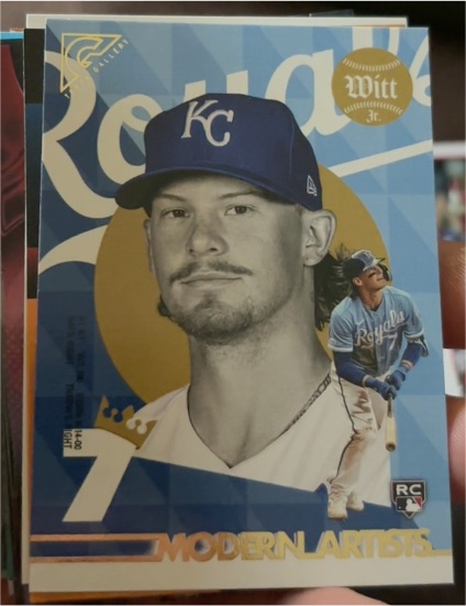 2022 Topps Gallery #MA-20 Bobby Witt Jr. Modern Artists Rookie — front