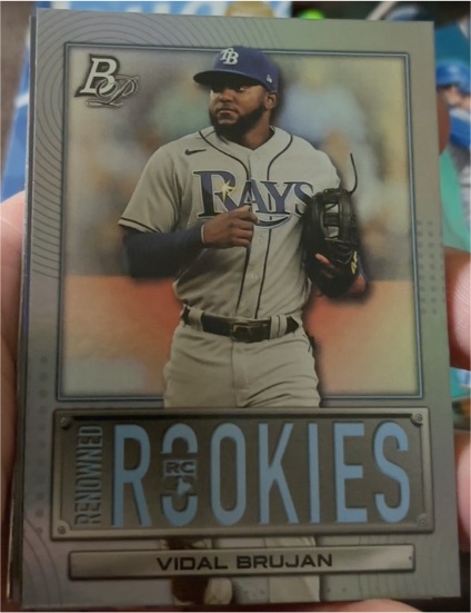 2022 Bowman Platinum #RR-4 Vidal Brujan Renowned Rookies — front