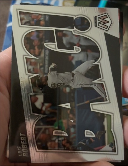 2022 Panini Mosaic Bang! #BG-4 Luis Robert — front