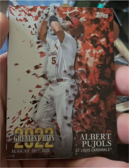 2023 Topps Series 1 2022 Greatest Hits #22GH-17 Albert Pujols — front