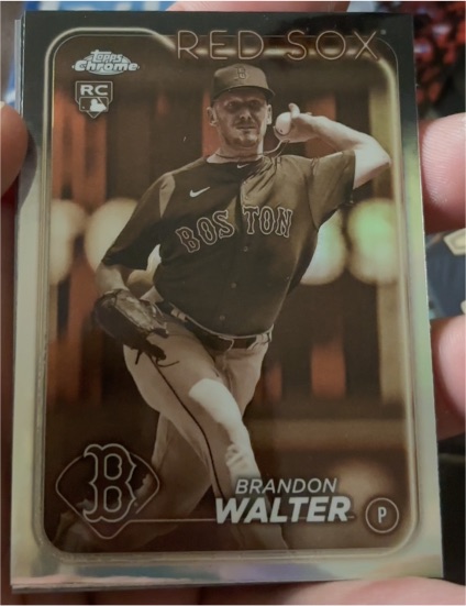 2024 Topps Chrome #254 Brandon Walter Sepia Refractor — front