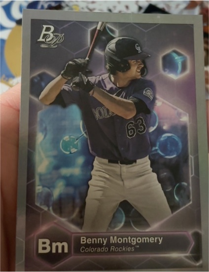 2022 Bowman Platinum Precious Elements #PE-6 Benny Montgomery — front