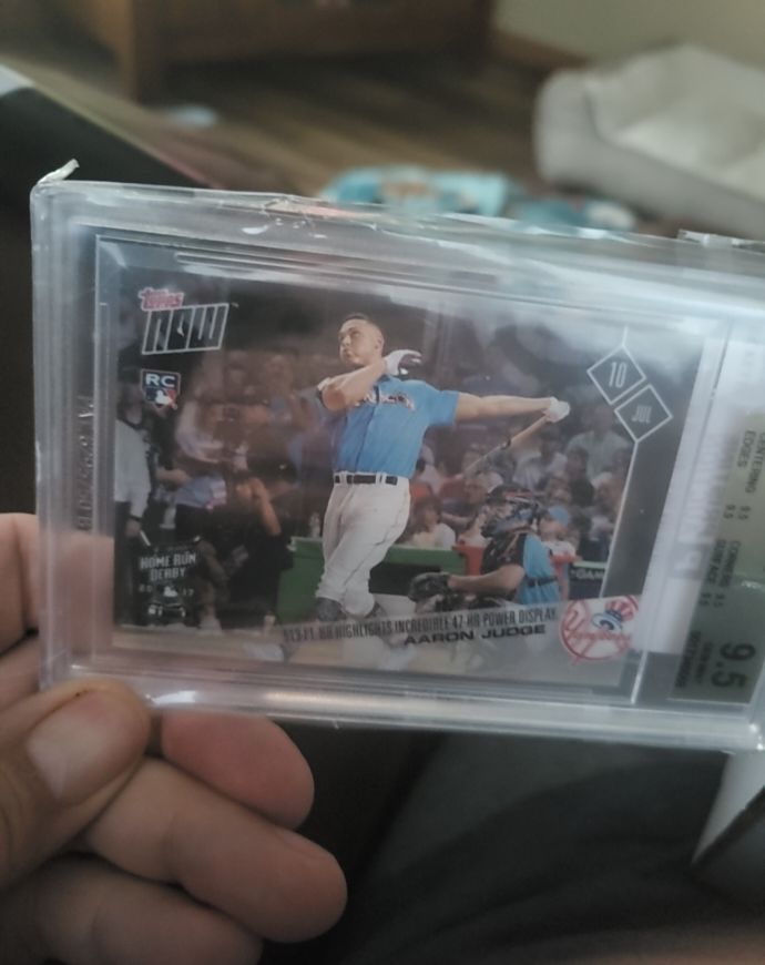 2017 Topps Now #345 Aaron Judge Home Run Derby — front