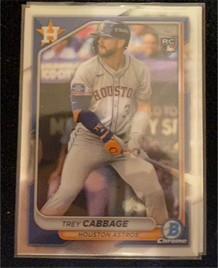 2024 Bowman Chrome #100 Trey Cabbage — front