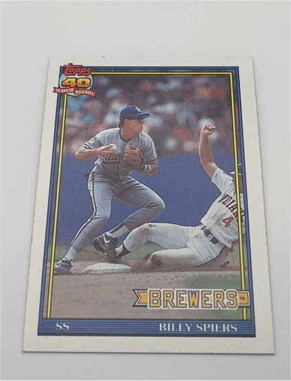 1991 Topps 40 Years of Baseball #284 Billy Spiers — front