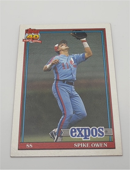 1991 Topps #372 Spike Owen — front