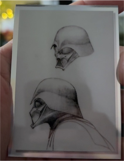 2022 Topps Chrome Star Wars Galaxy OT-4 Original Trilogy Concept Art Darth Vader — front