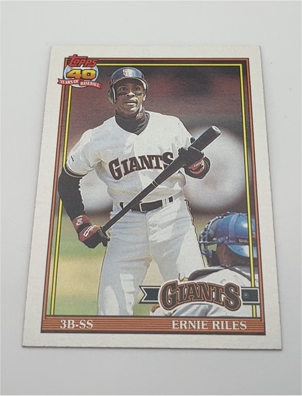 1991 Topps #408 Ernie Riles — front