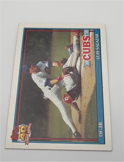 1991 Topps #614 Luis Salazar — front