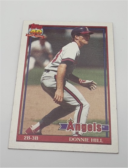 1991 Topps #36 Donnie Hill — front