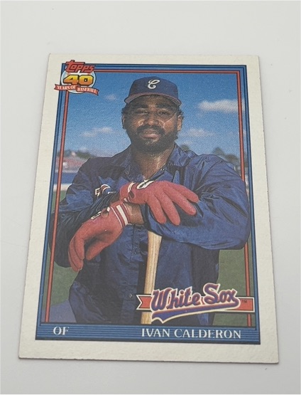 1991 Topps #93 Ivan Calderon — front