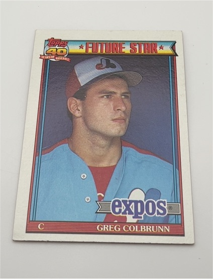 1991 Topps #91 Greg Colbrunn — front