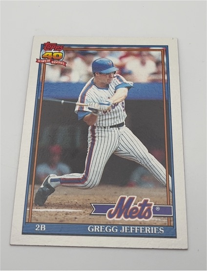 1991 Topps #30 Gregg Jefferies — front