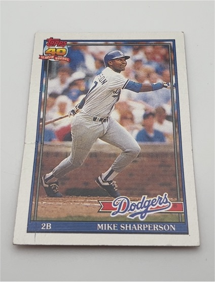 1991 Topps #53 Mike Sharperson — front