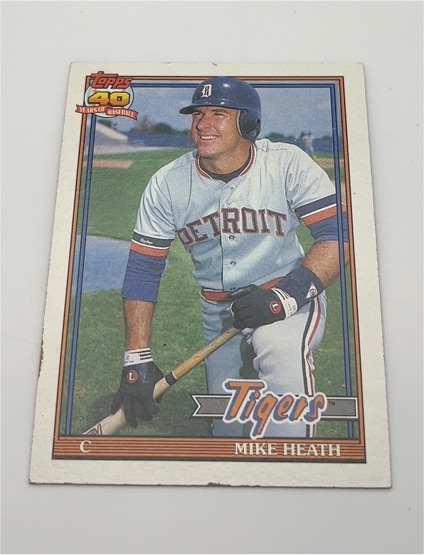 1991 Topps #16 Mike Heath — front