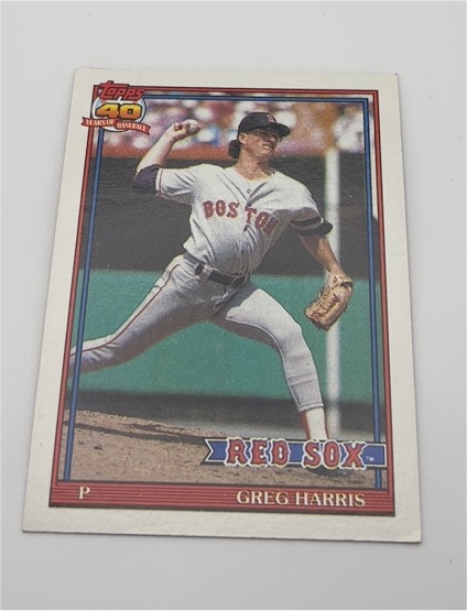 1991 Topps #123 Greg Harris — front