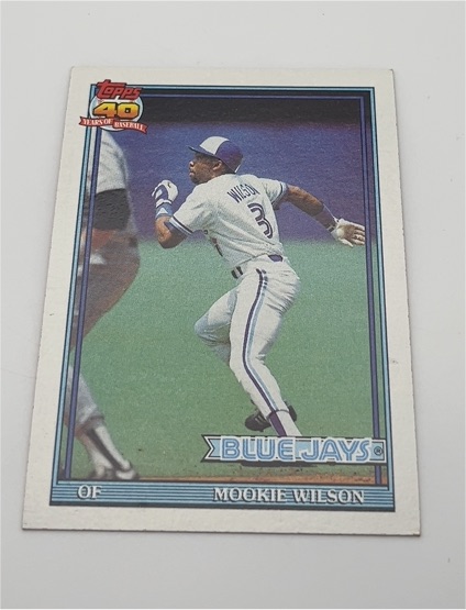 1991 Topps #727 Mookie Wilson — front