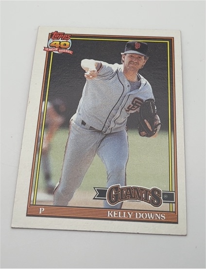 1991 Topps #733 Kelly Downs — front