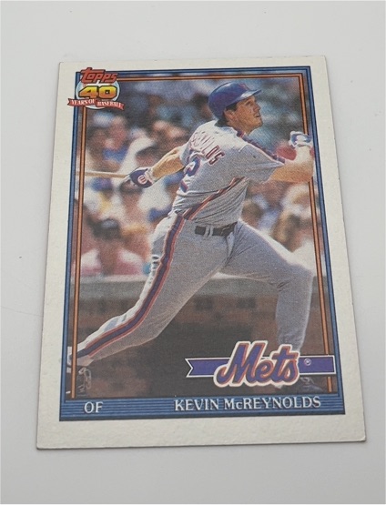 1991 Topps #105 Kevin McReynolds — front