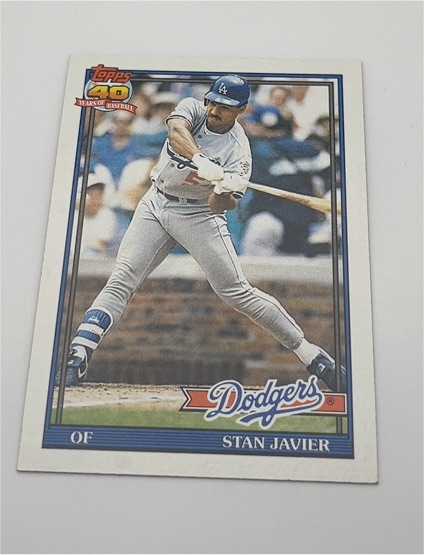 1991 Topps #61 Stan Javier — front