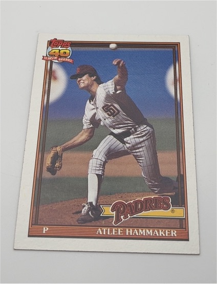 1991 Topps #34 Atlee Hammaker — front
