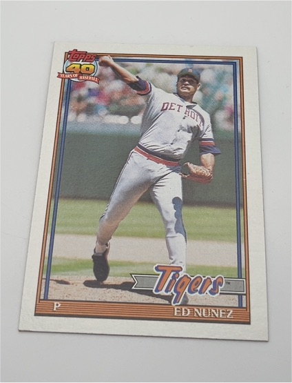 1991 Topps #106 Ed Nunez — front